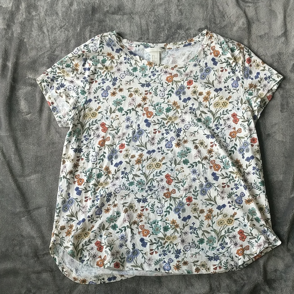 H&M Basics Floral Top